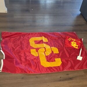USC Trojans Red & Gold Flags Big And Small